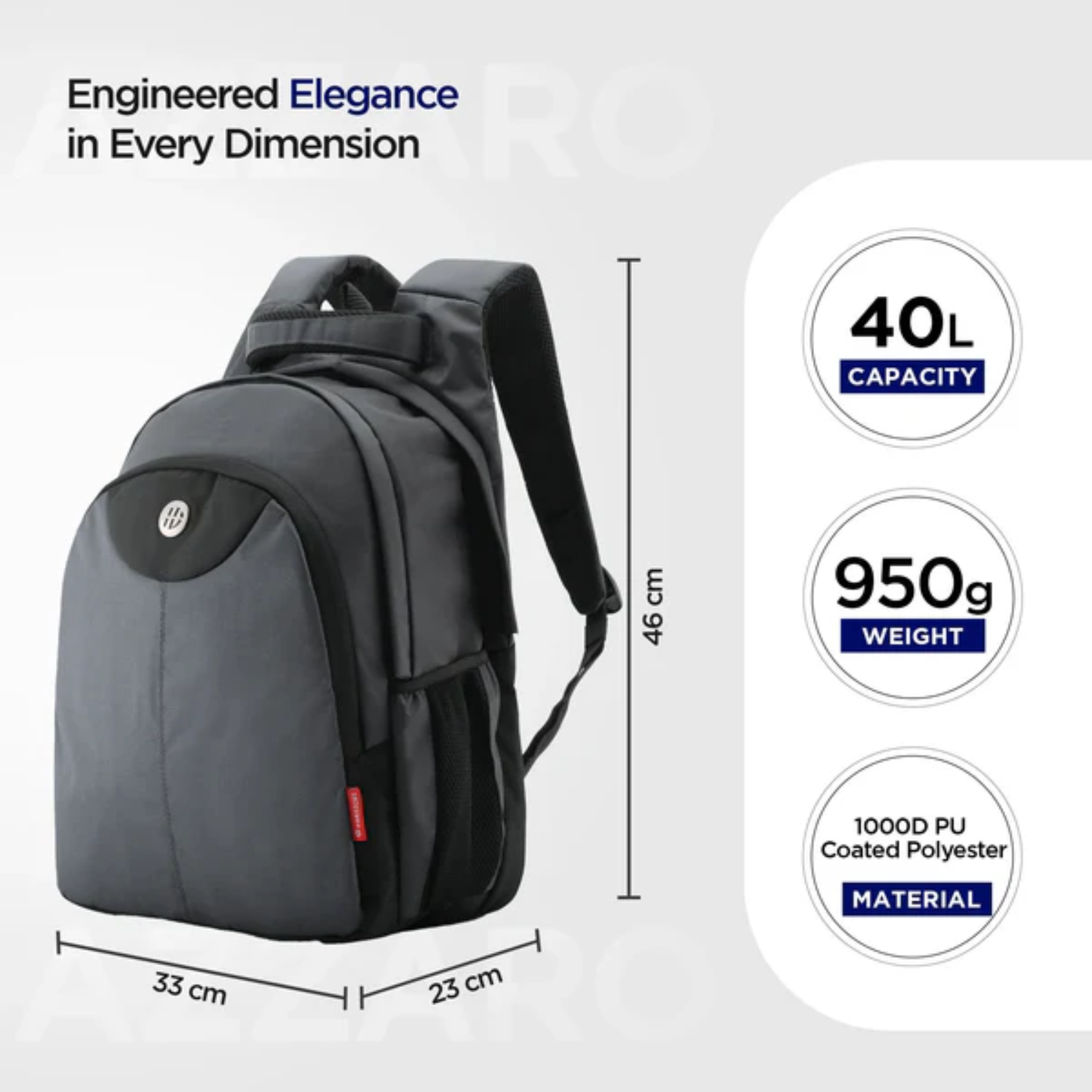 Harissons Azzaro 40L Executive Laptop Backpack - Image 2