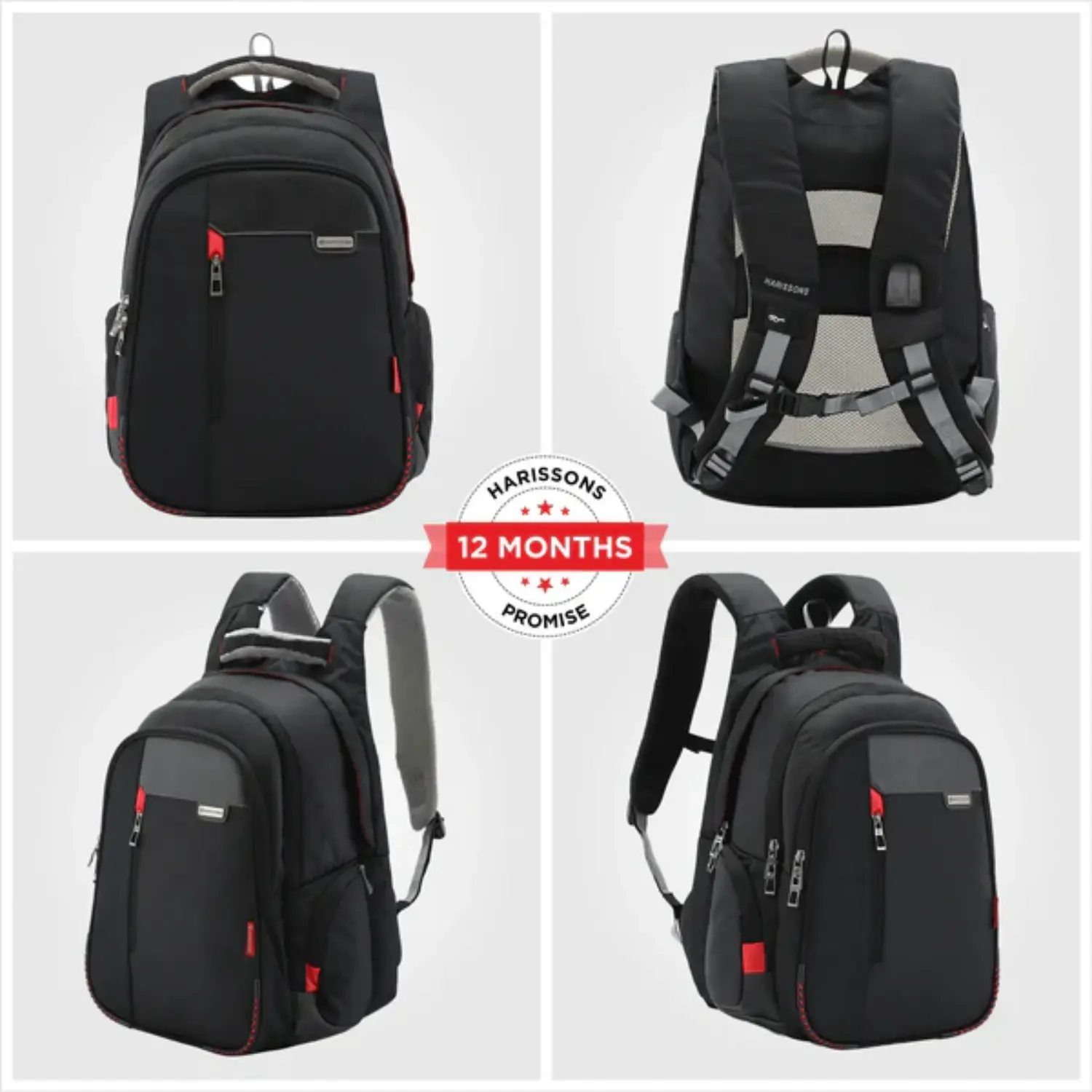 Harissons Sirius 45L Premium Laptop Backpack with Built-in Rain Cover - Image 3