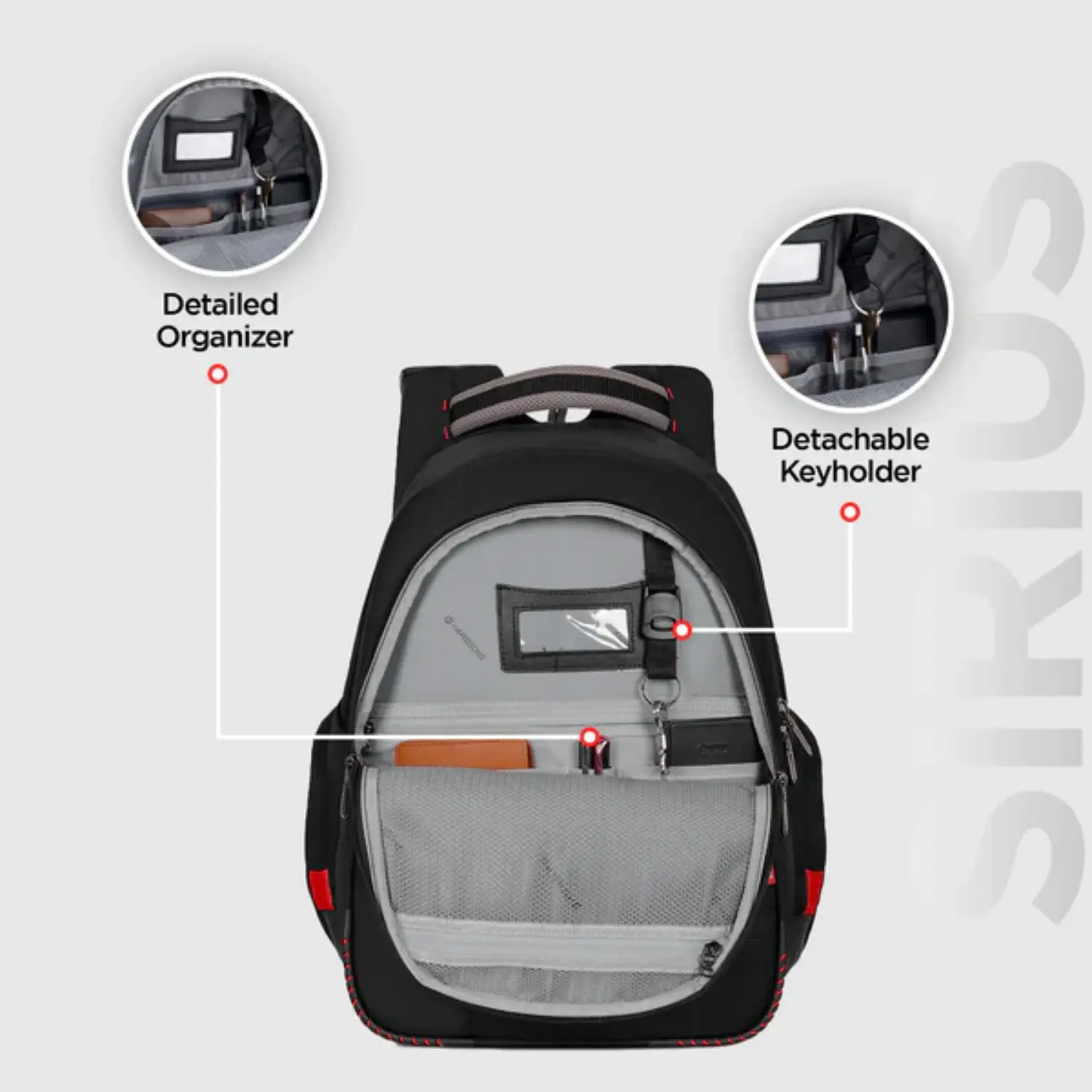 Harissons Sirius 45L Premium Laptop Backpack with Built-in Rain Cover - Image 7