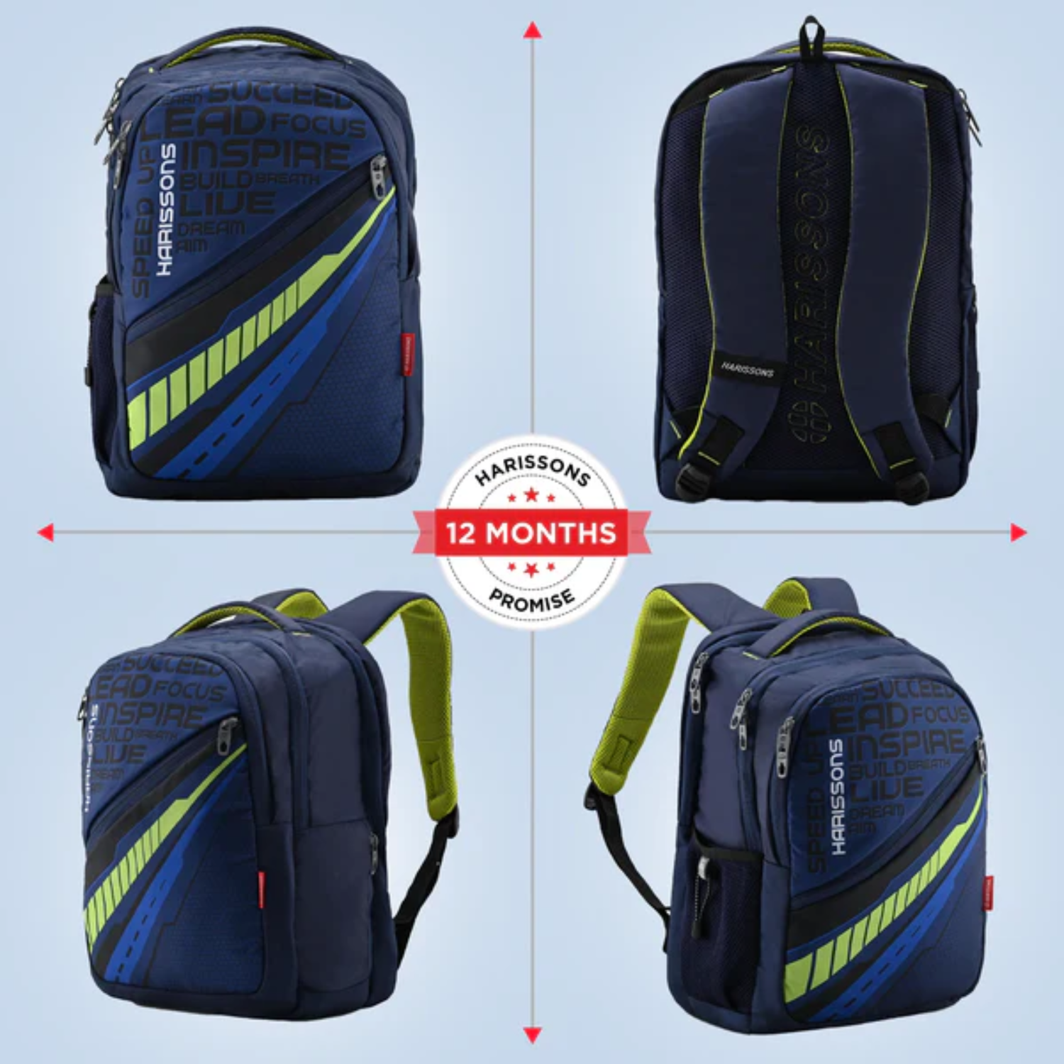 Harissons Unbeatable 40L Unisex Casual Backpack - Image 6
