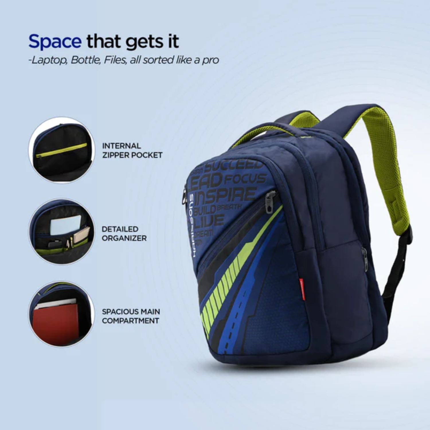 Harissons Unbeatable 40L Unisex Casual Backpack - Image 4