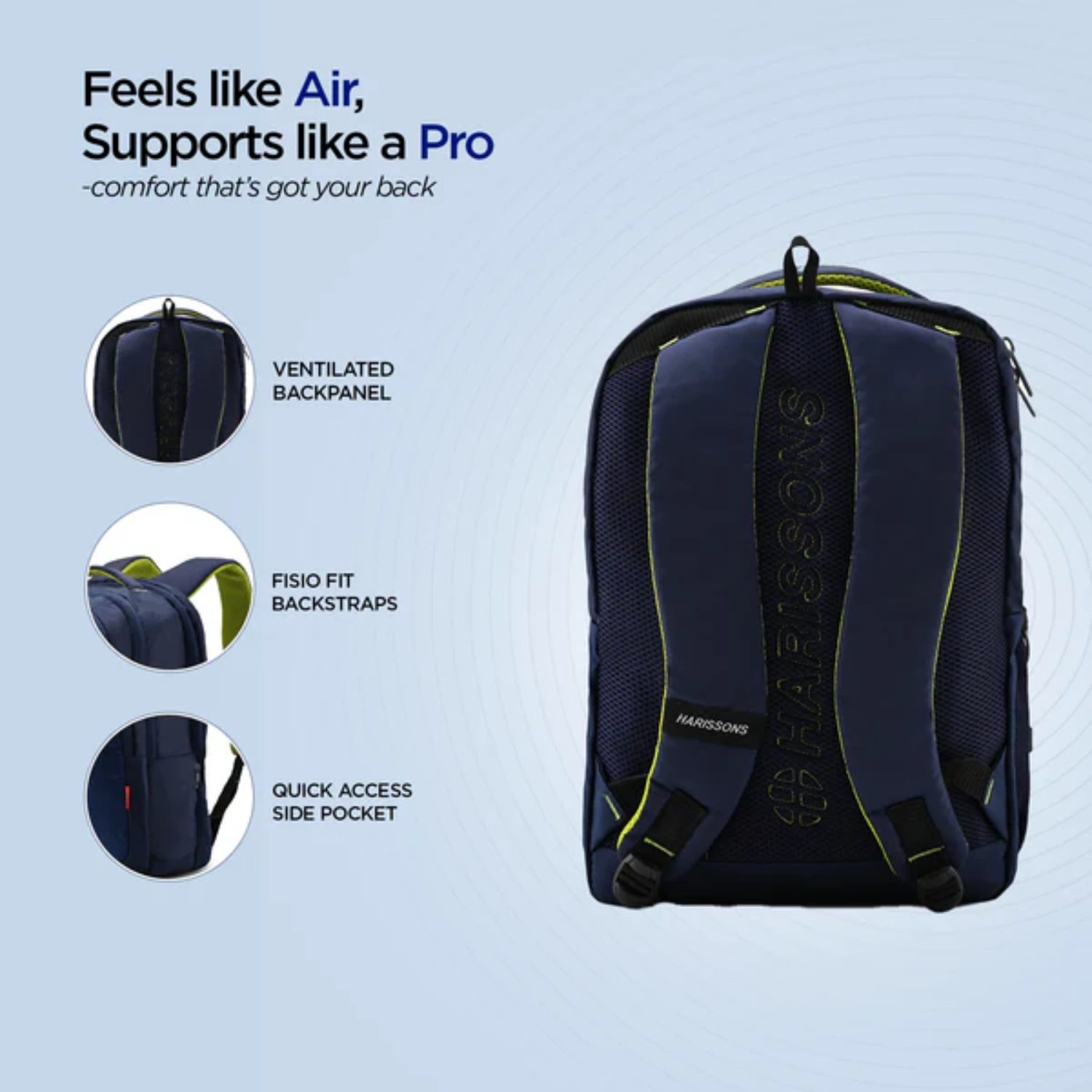 Harissons Unbeatable 40L Unisex Casual Backpack - Image 3