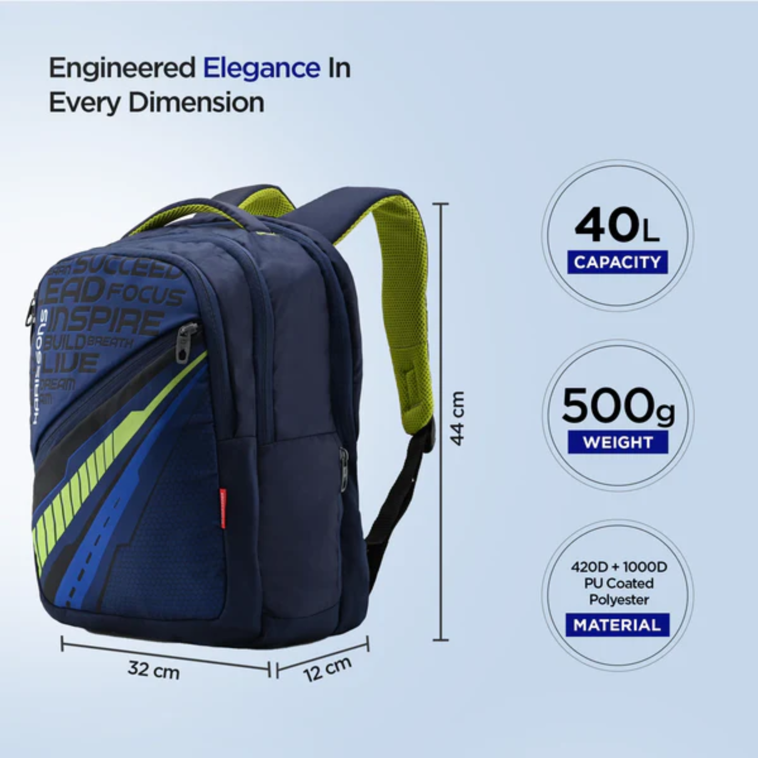 Harissons Unbeatable 40L Unisex Casual Backpack - Image 2