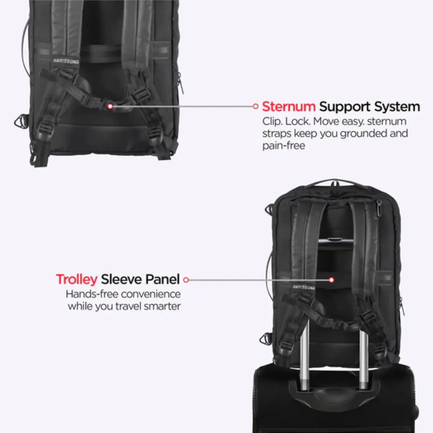 Harissons AXIRON Versatile 25L 3-in-1 Premium Laptop Backpack (15.6") - Image 5