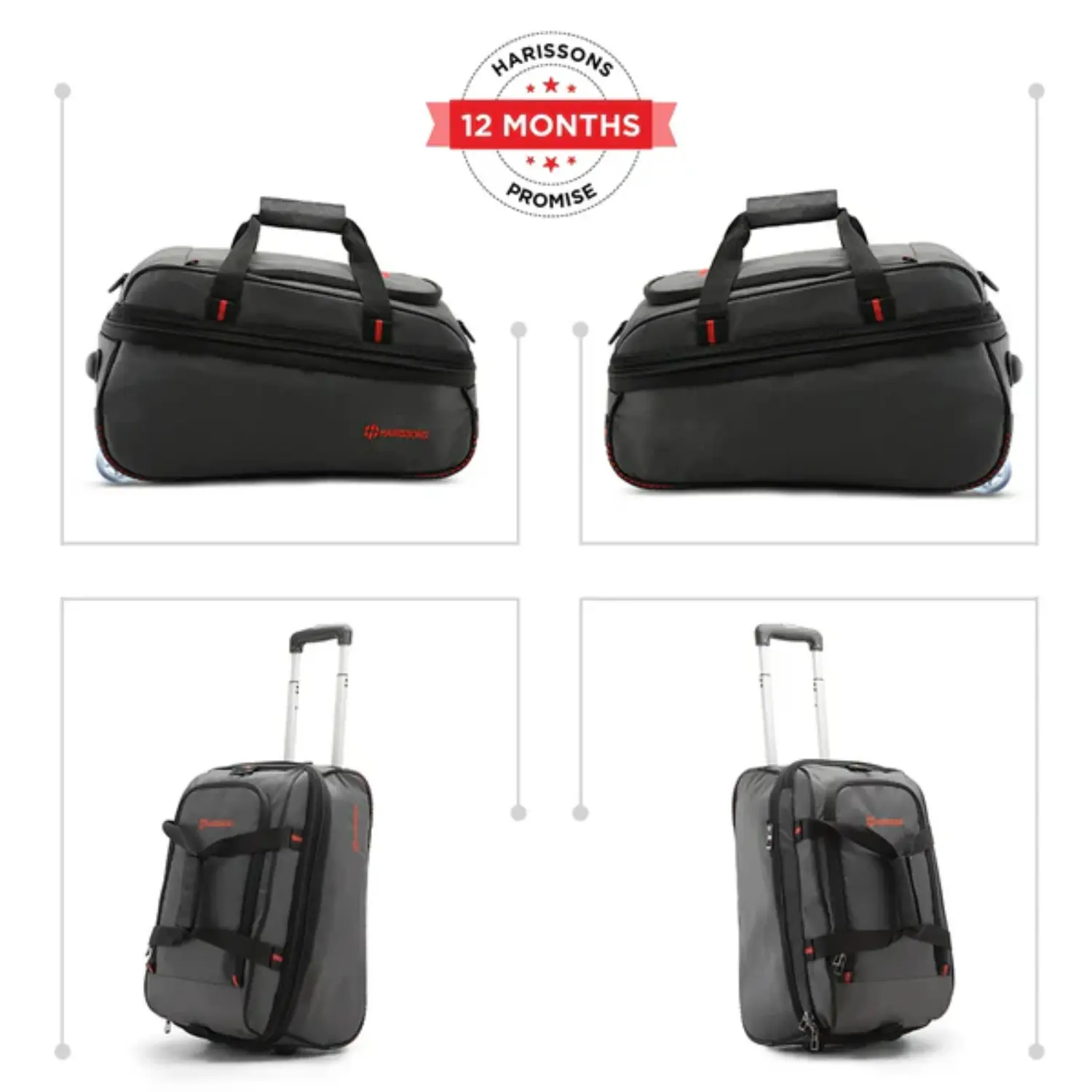 Harissons D-Lite Expander 45L Travel Duffel Bag | Foldable Weekend Luggage - Image 5