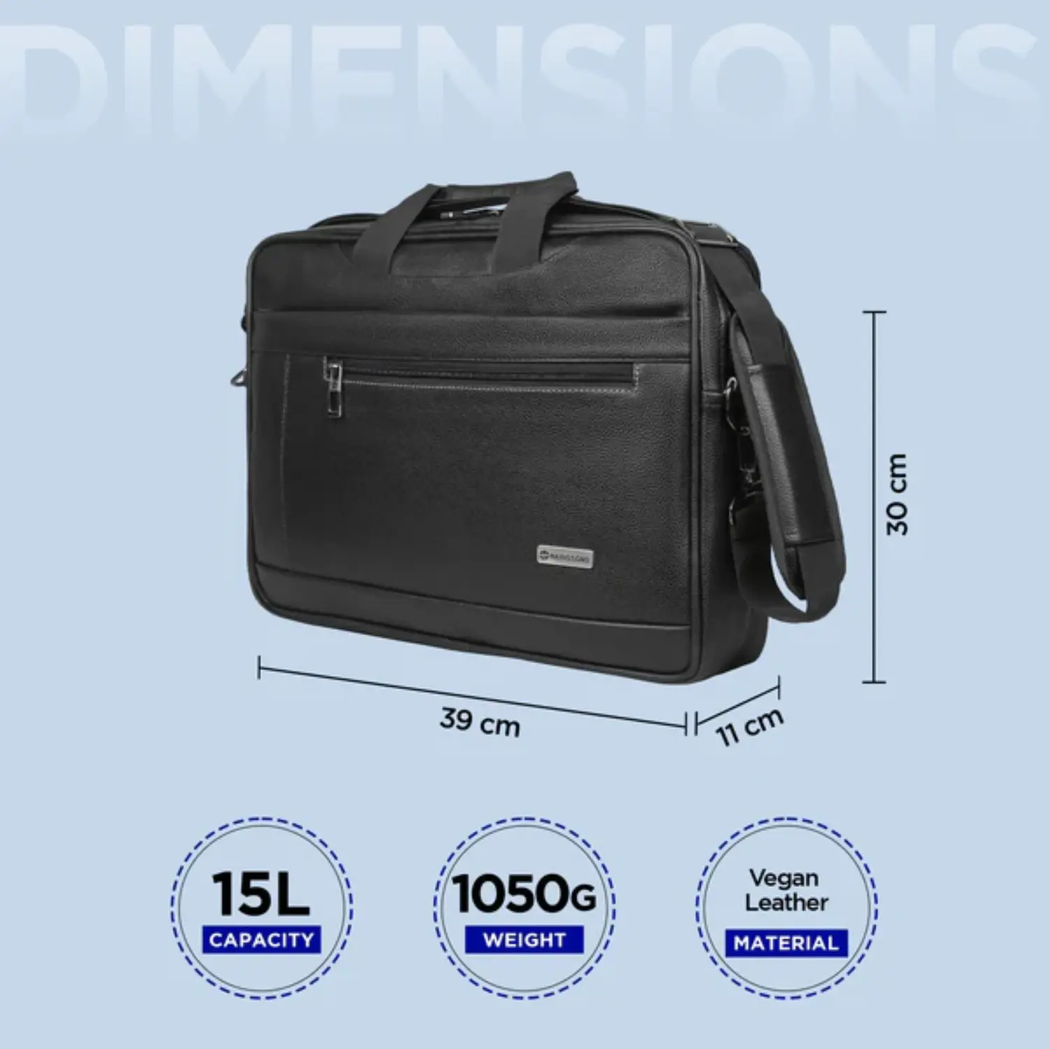 Harissons Rendition Eco-Friendly 15L Laptop Messenger Bag for 15.6" Laptop - Image 3