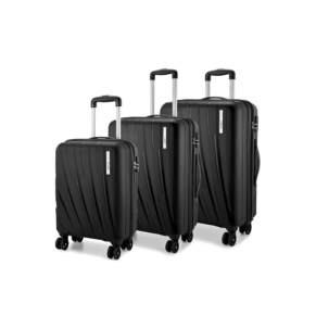 Safari Cairo 8W 3-Piece Polypropylene Trolley Bag Set – 55, 66 & 75 cm
