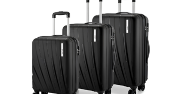 Safari Cairo 8W 3-Piece Polypropylene Trolley Bag Set – 55, 66 & 75 cm