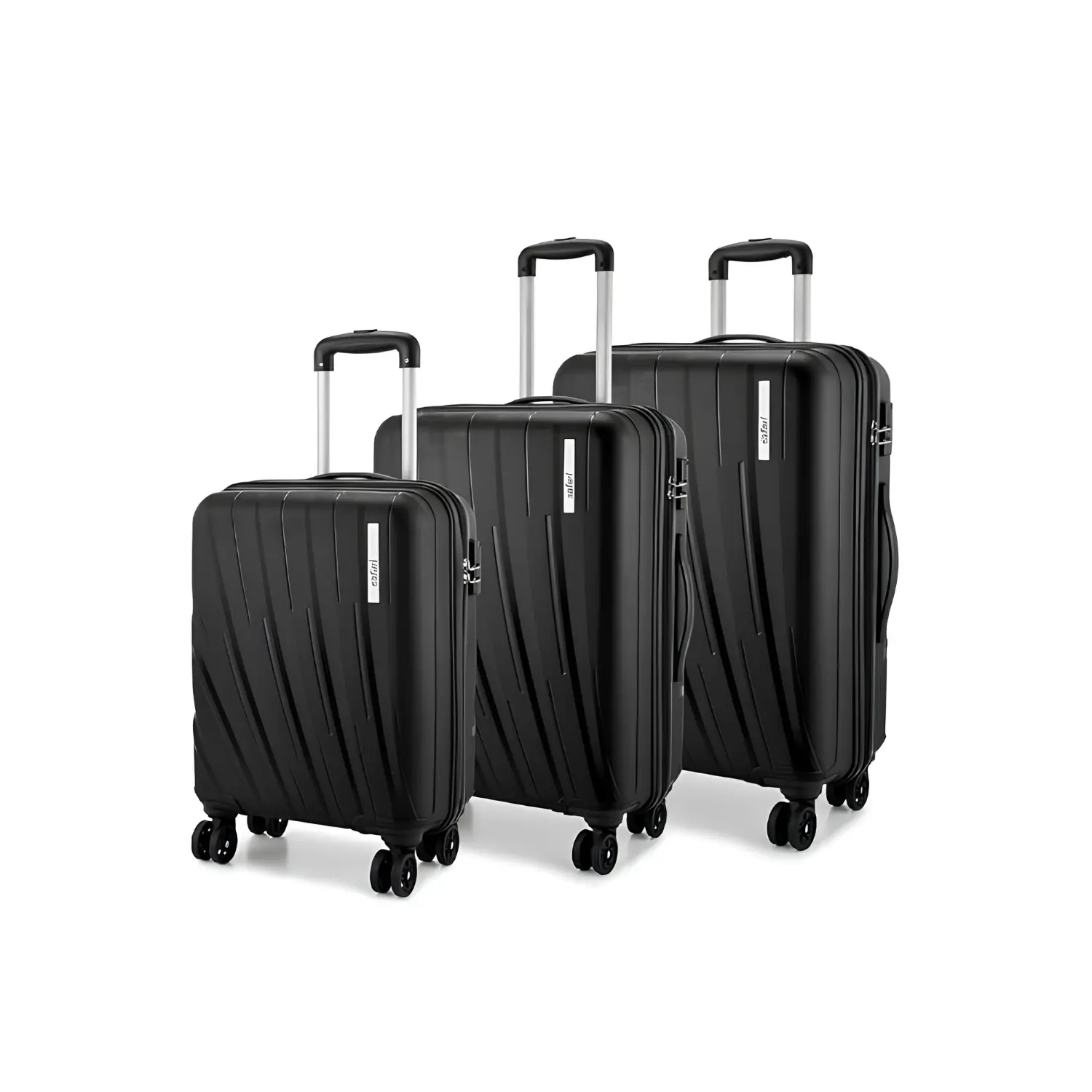 Safari Cairo 8W 3-Piece Polypropylene Trolley Bag Set – 55, 66 & 75 cm